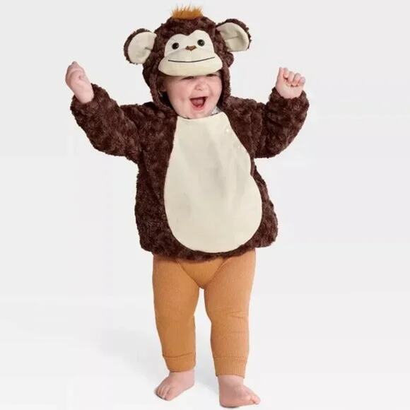 Hyde and Eek Boutique NWT Infant Monkey Halloween Costume Size 6-12 Months - Picture 1 of 9
